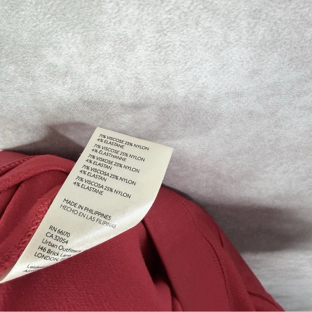 Maeve x Anthropologie Knit Flare Pull On Side Slit Pants In Red Women's Size XS - Picture 7 of 7